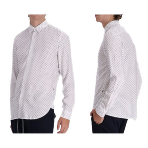 Boss BLACK ROGER F SPOT PRINT BUTTON DOWN NORMCORE QUIET LUXURY SHIRT NWT L